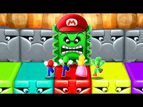 Mario Party Series 9 + 10 Minigames - Mario Vs Luigi Vs Peach Vs Yoshi