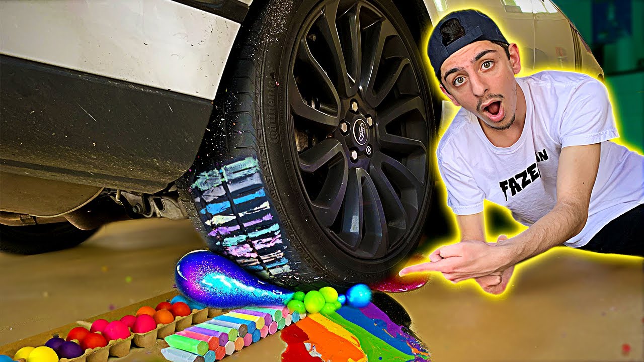 CRUSHING Squishy & Crunchy Things with my CAR oddly satisfying