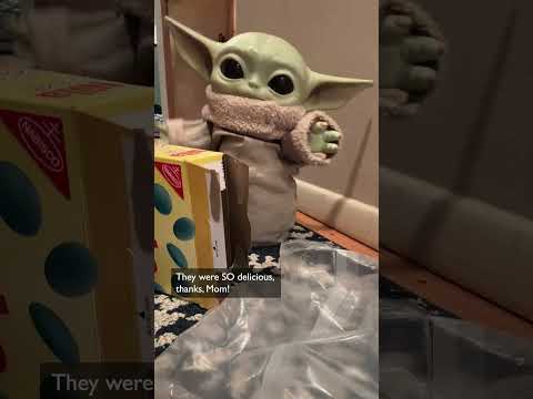 Trooper Mom and Grogu and the blue cookies