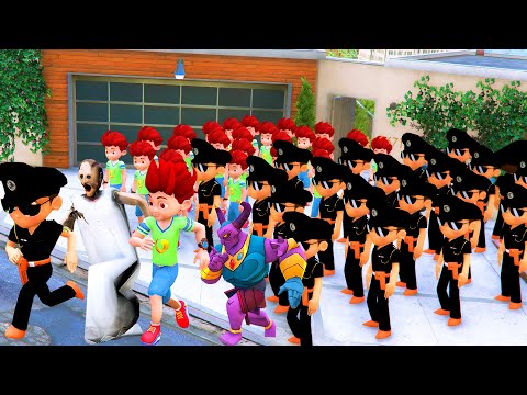 🤯😡1000 Kicko Attacked on Little Singham 1000 Little Singham Attacked On Kicko Shinchan in Gta 5
