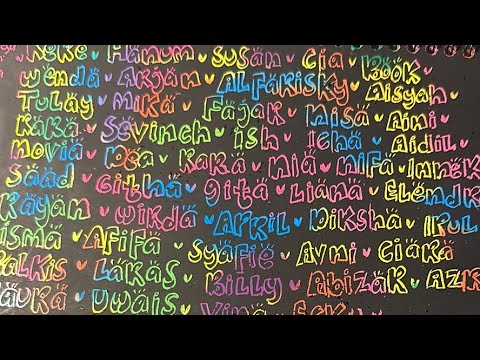 Writing subscriber’s name now #subscribe