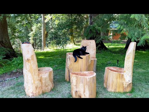 DIY Hobbit Chairs (Approved by Panther)