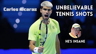 Carlos Alcaraz Unbelievable Tennis Shots (HD)