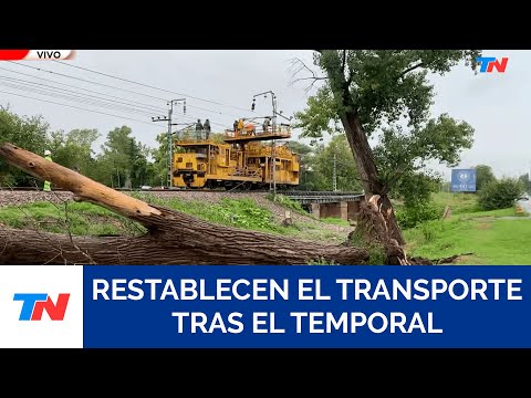 TEMPORAL I El tren Roca restableció su servicio y levantaron la alerta roja en Ezeiza y Aeroparque