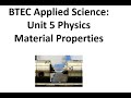 Properties of Materials and Density