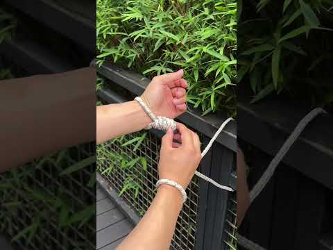 【命を守る知識!】この結び方、覚えておけ!#緊急サバイバル #ロープ術 #脱出方法
