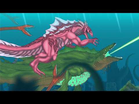 Axolotlzilla vs Biollante Aquatilis | ANIMATION | PART 3