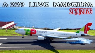LIVE MADEIRA 2 X A330  CR7 AIRPORT/ LPMA