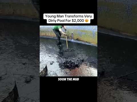 Young Man Transforms Very Dirty Pool For $2,000
