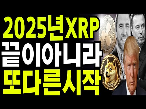 비트코인 도지코인 리플코인  🔥2025년 XRP 끝이 아니라 또다른시작 🔥