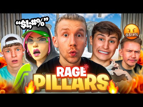 FORTNITE PILLARS MIT YOUTUBERN ESKALIERT 🤬 (völliger crashout haha)