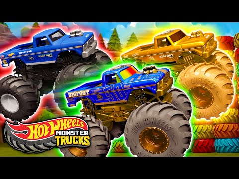 ¡Un Cumpleaños Inolvidable para Bigfoot! | Hot Wheels Monster Trucks