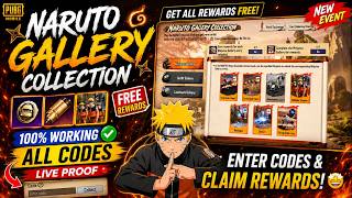 NEW Naruto Gallery Collection Codes 🔥 Get FREE Rewards & Rare Cards | PUBG Mobile