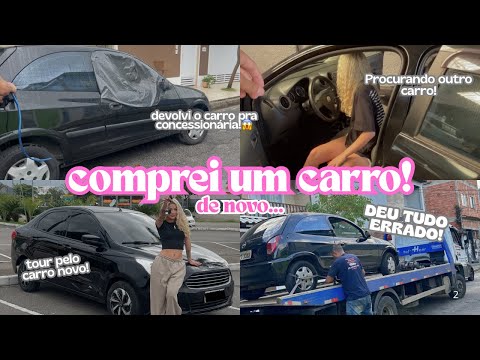 FUI ENGANADA NA COMPRA DO MEU PRIMEIRO CARRO😭 TIVE QUE COMPRAR OUTRO! *tour pelo carro novo*