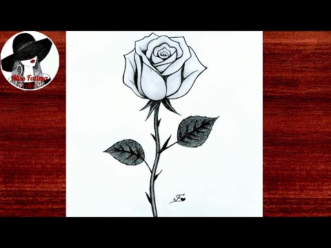 How To Draw A Rose 🌹 | Realistic Rose Drawing | Pencil Drawing