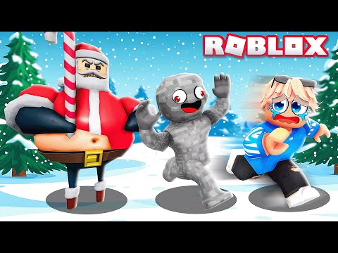 ENTKOMME dem BARRY WEIHNACHTSMANN in ROBLOX!