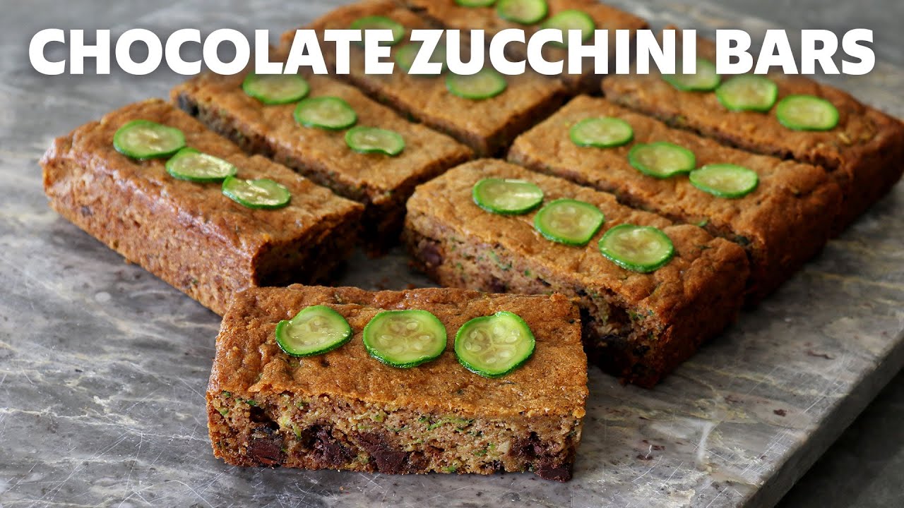 Chocolate Zucchini Bars - Food Wishes