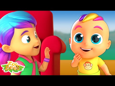 Peek a Boo çocuk şarkısı + Daha Zoobees Türkçe Anaokulu Okul öncesi Eğitim Video