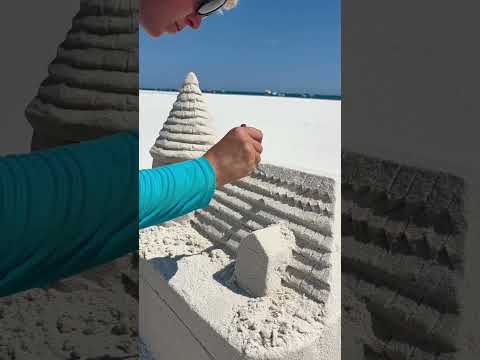 this girl slipped on her brother's sand house #shortsvideo