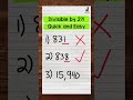 Divisibility Rules for Two