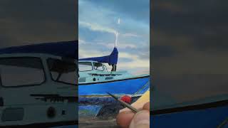 Painting a Boat on a Beach  #art #satisfying #artlessons
