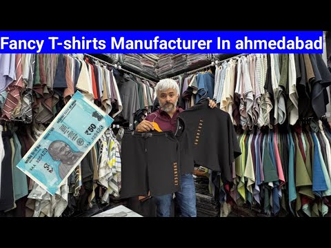 Fancy T-shirts Manufacturer In ahmedabad 🔥/ T-shirts Wholesale Market