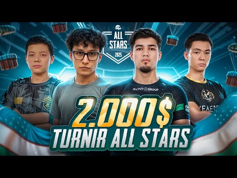 PUBG MOBILE ALL STARS: Titanlar Jangi 🤯 HAMMA MASHXUR STRIMERLAR KONTENTMEYKERLAR BITTA TURNIRDA 🔥