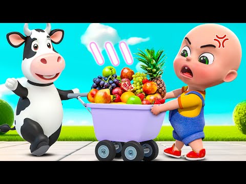 Bobo and Baby Cow Want Fruits | Cow Song | Old Macdonald Had a Farm | Nursery Rhymes & Kids Songs