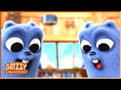 Symphony for Lemmings | Grizzy & the lemmings | 15' Compilation | 🐻🐹 Cartoon for Kids |