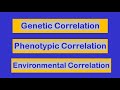 Genetic and Phenotypic Correlations