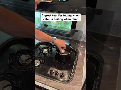 The Pot Minder can be a great tool for determining when water is boiling when Blind
