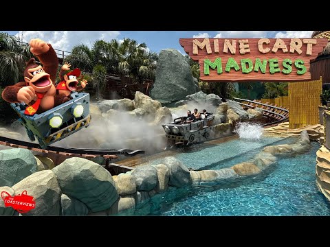 Donkey Kong Mine Cart Madness Coaster Universal's Epic Universe [4K-60] POV
