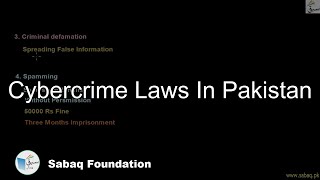 Cybercrime laws in Pakistan