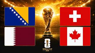 BÓSNIA 3-1 CATAR e SUIÇA 2-1 CANADÁ - EM DIRETO