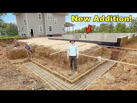 Preparing My $7,000 Mansion's New Addition For Concrete!