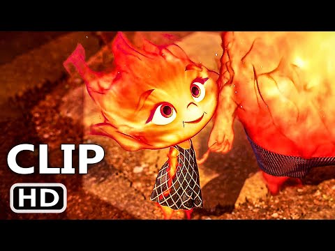 ELEMENTAL "Baby Ember Cute Moments with her Daddy" Clip (2023)