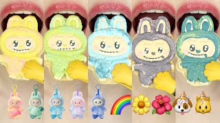 asmr LABUBU COOKIES EMOJI FOOD MUKBANG 라부부 쿠키 이모지 먹방 eating sounds