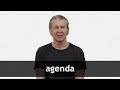 Understanding the Agenda