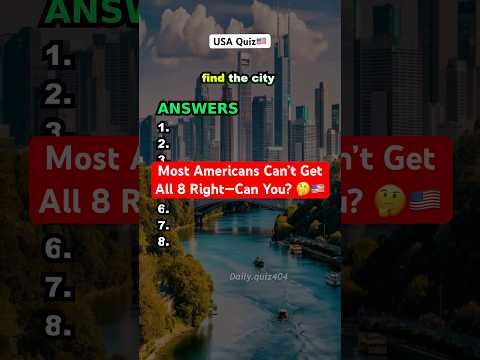Only 1% Know Where These U.S. Cities Are… 🇺🇸 #usaquiz