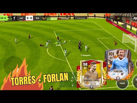 Fernando Torres & Diego Forlan Playmaker & Bruno Fernandes Tactical Pressing - FC MOBILE 25