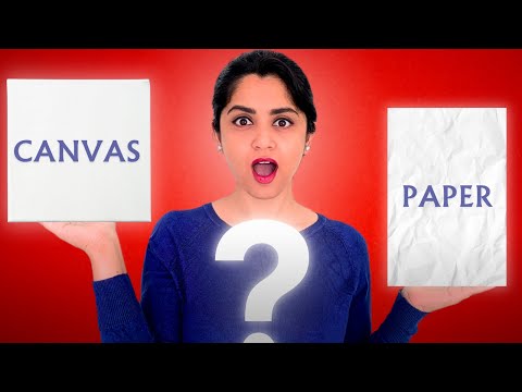 Acrylic Painting on Paper vs Canvas | Easiest Tutorial for Beginners