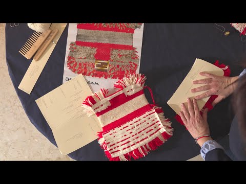 The making of the Fendi Hand in Hand Baguette representing craftsmanship in Basilicata, Italy
