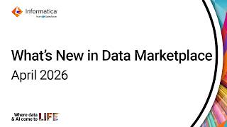 What's New in Data Marketplace - April 2026