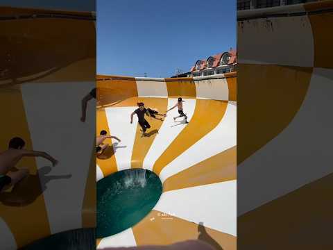 Something happened on the water slide that left everyone shocked 😳