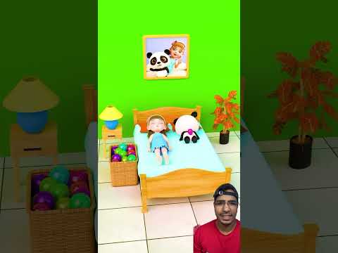Enchendo o balão! 🎈 😂🤪 #funny #cute #comedy #animation #panda