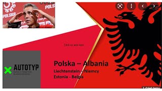 Typy bukmacherskie: Polska - Albania - Eliminacje mundial. AutoTyp 02.09.21.