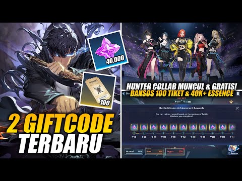 *2 NEW GIFTCODE* UPDATE FULL BANSOS! GRATIS HUNTER, 100 TICKET, 40K+ ESSENCE - Solo Leveling ARISE