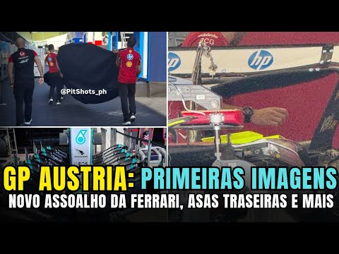 F1 2025 - NOVO ASSOALHO PRA FERRARI | ASAS TRASEIRAS E DIANTEIRAS | PRIMEIRAS IMAGENS GP DA AUSTRIA