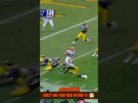 Josh Cribbs' RIDICULOUS 100-Yard Kick Return Touchdown ๐ณ