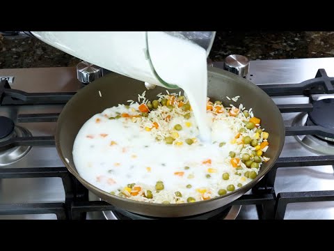 Arroz Blanco Cremoso Con Verduras 🍚